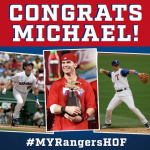 Michael Young To Be Inducted into Texas Rangers Hall of Fame!