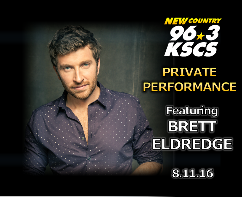 KSCS Private Performance with Brett Eldredge! New Country 96.3