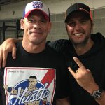 Luke Bryan Hangs With WWE Wrestlers John Cena & AJ Styles at Nashville Event