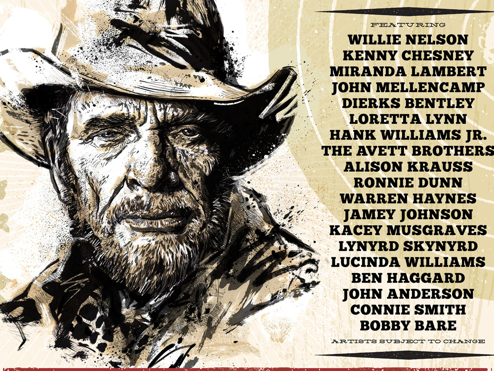 Merle Haggard Tribute Concert Will Feature Willie Nelson, Kenny Chesney, Miranda Lambert & More Than a Dozen Other Stars