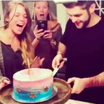 WATCH: Thomas Rhett and Wife Lauren Reveal Gender of Their Baby With A Cake